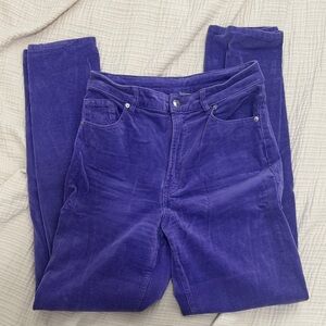 H&M Women's Straight Leg Purple Jeans